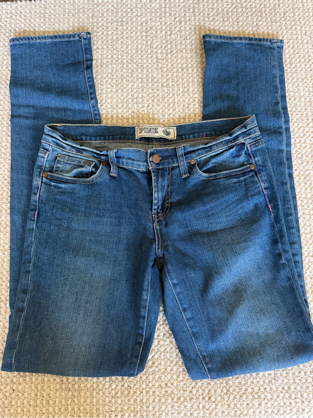 PINK Victoria's Secret Classic Blue Skinny Jeans